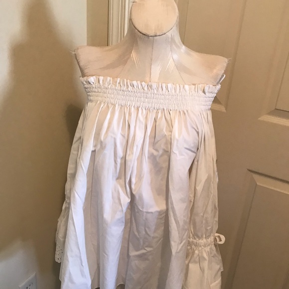 Alexander McQueen top runway item white size 36 bullet remains inside $1090 - Picture 8 of 14